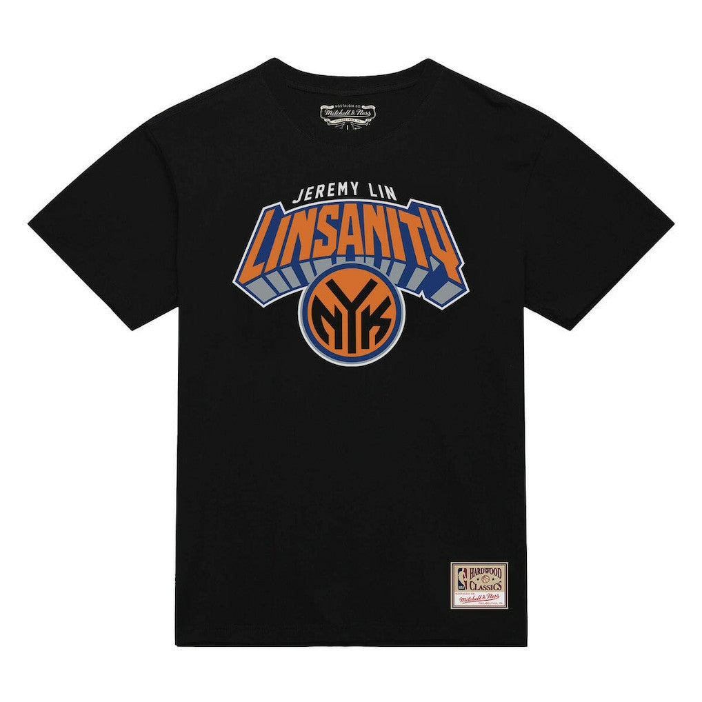 Mitchell & Ness - Jeremy Lin New York Knicks Linsanity Logo T-Shirt - Black