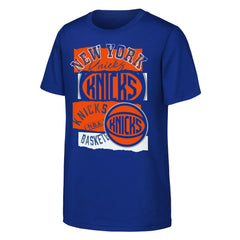NBA - New York Knicks Outerstuff Youth In the Paint Alternate Logo T-Shirt - Blue