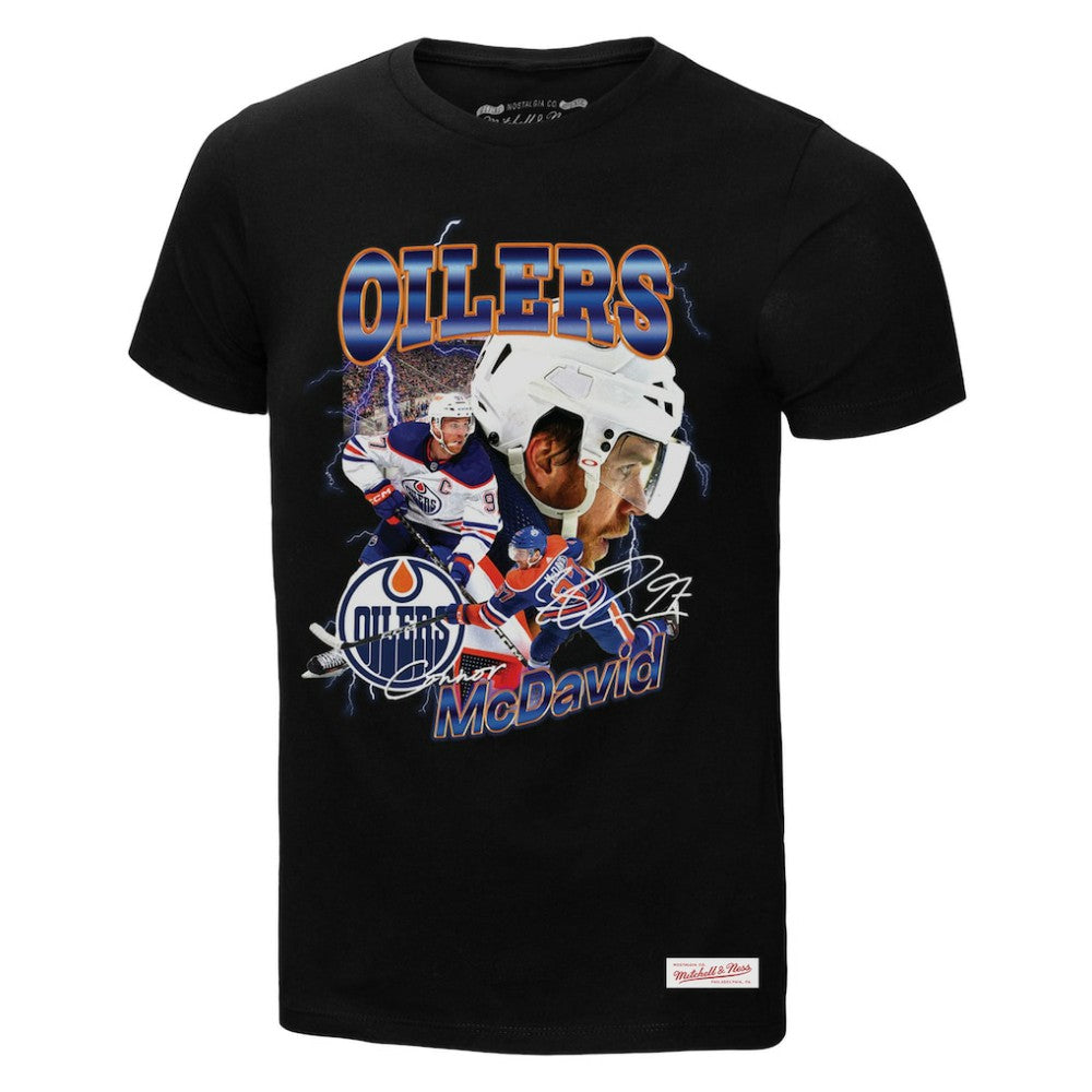 Connor McDavid Edmonton Oilers - Mitchell & Ness 2.0 Player Graphic T-Shirt Black