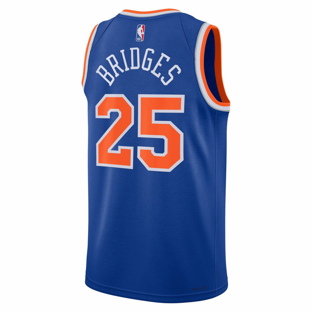 Nike - Mikal Bridges New York Knicks Unisex Swingman Jersey - Icon Edition - Blue
