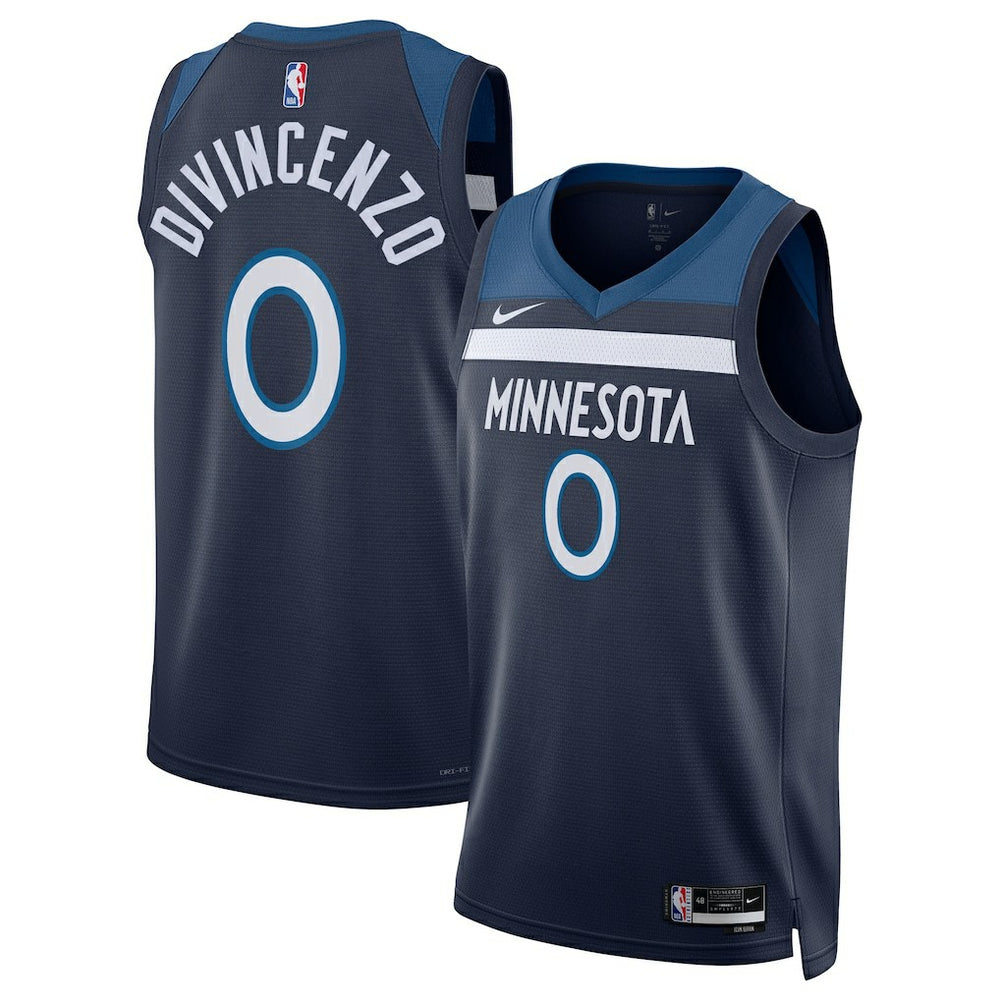 Nike - Donte DiVincenzo Minnesota Timberwolves Unisex Swingman Jersey - Icon Edition - Navy