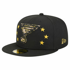 St. Louis Blues - New Era Military Appreciation Digital Camo Stars 59FIFTY Fitted Hat Black