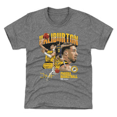 NBA - Tyrese Haliburton Indiana Pacers 500 Level Youth Collage T-Shirt - Gray