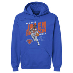 NBA - Jalen Brunson New York Knicks 500 Level Slant Pullover Hoodie - Blue