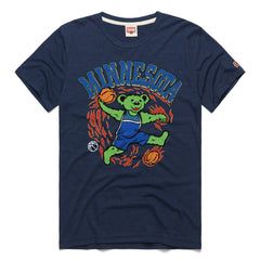 NBA - Minnesota Timberwolves Homage Unisex Grateful Dead Tri-Blend T-Shirt - Navy