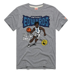 NBA - Anthony Edwards Minnesota Timberwolves Homage Unisex Comic Book Tri-Blend T-Shirt - Gray