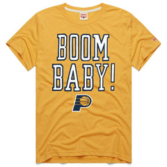 NBA - Indiana Pacers Homage Unisex Boom Baby Tri-Blend T-Shirt - Gold