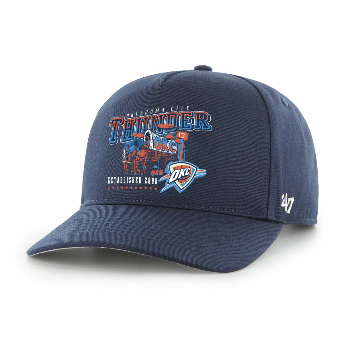 47 brand - Oklahoma City Thunder '47 Solid Hitch Adjustable Hat - Navy