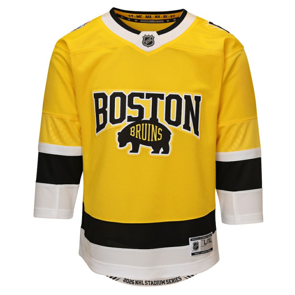 Boston Bruins Outerstuff Youth 2026 Stadium Series Premier Jersey Gold