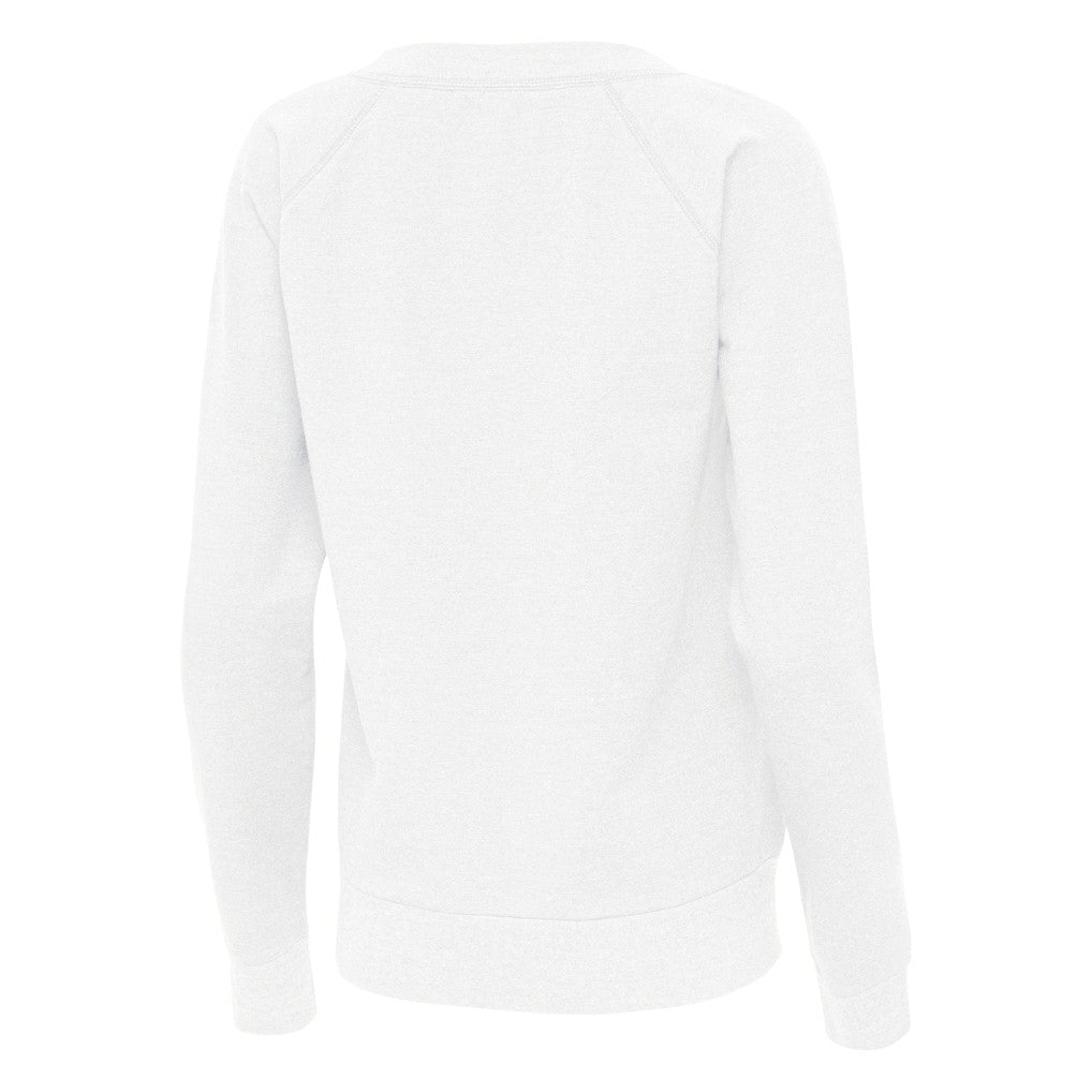 Cleveland Browns Antigua Women's Varsity Tri-Blend V-Neck Long Sleeve T-Shirt White - NFL
