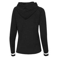Minnesota Vikings Antigua Women's Trek Raglan Pullover Hoodie Black - NFL