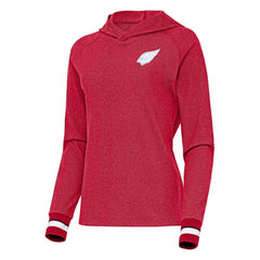 Arizona Cardinals Antigua Women's Trek Raglan Pullover Hoodie Cardinal - NFL