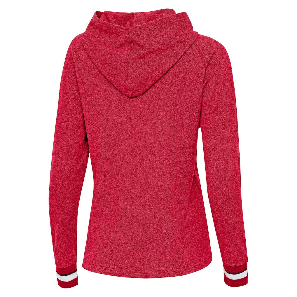 Arizona Cardinals Antigua Women's Trek Raglan Pullover Hoodie Cardinal - NFL