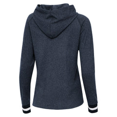 Dallas Cowboys Antigua Women's Trek Raglan Pullover Hoodie Heather Navy - NFL