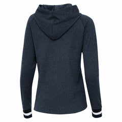 Houston Texans Antigua Women's Trek Raglan Pullover Hoodie Heather Navy - NFL