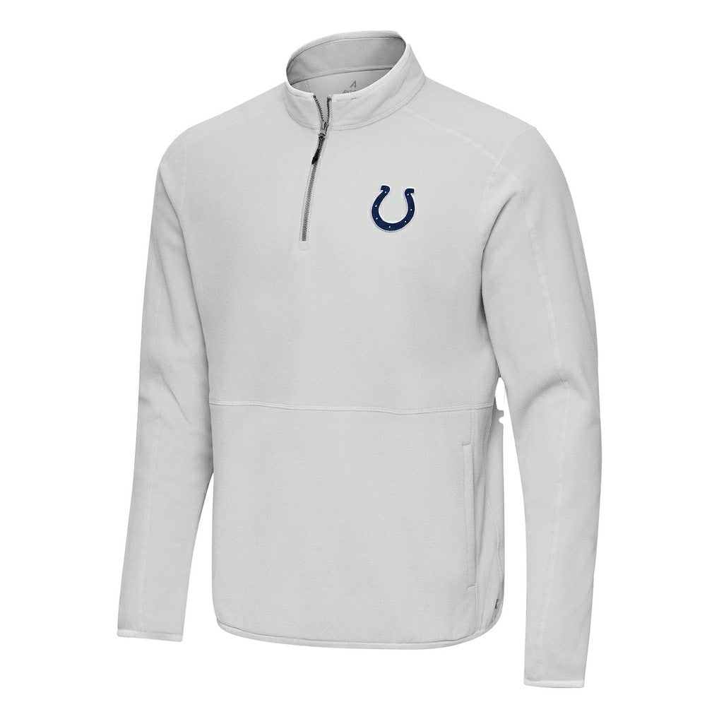 Indianapolis Colts Antigua Step Up Quarter-Zip Pullover Gray - NFL