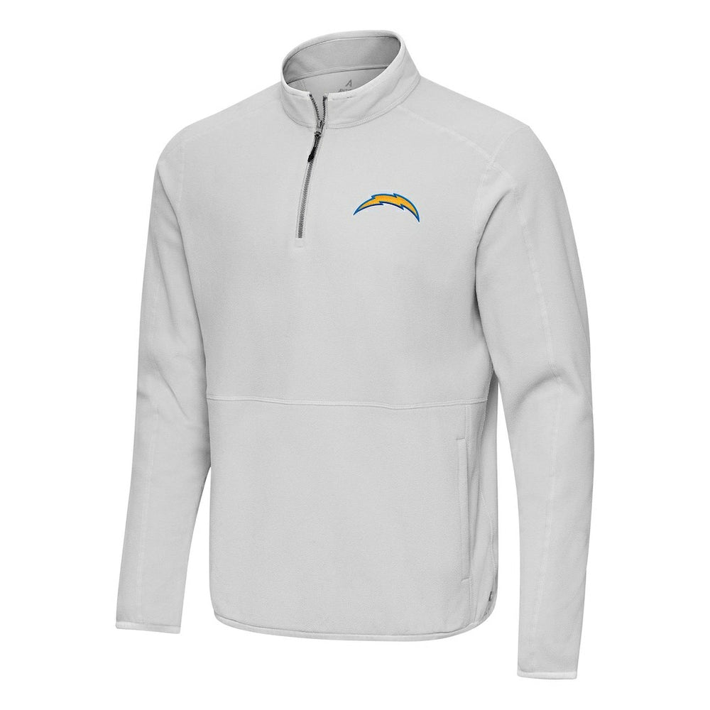 Los Angeles Chargers Antigua Step Up Quarter-Zip Pullover Gray - NFL
