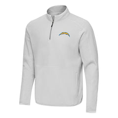 Los Angeles Chargers Antigua Step Up Quarter-Zip Pullover Gray - NFL