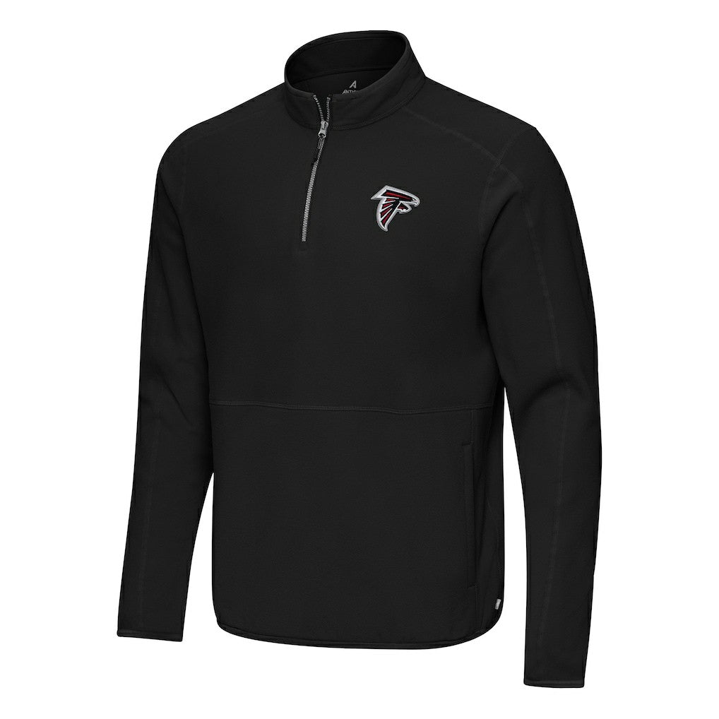 Atlanta Falcons Antigua Step Up Quarter-Zip Pullover Black - NFL