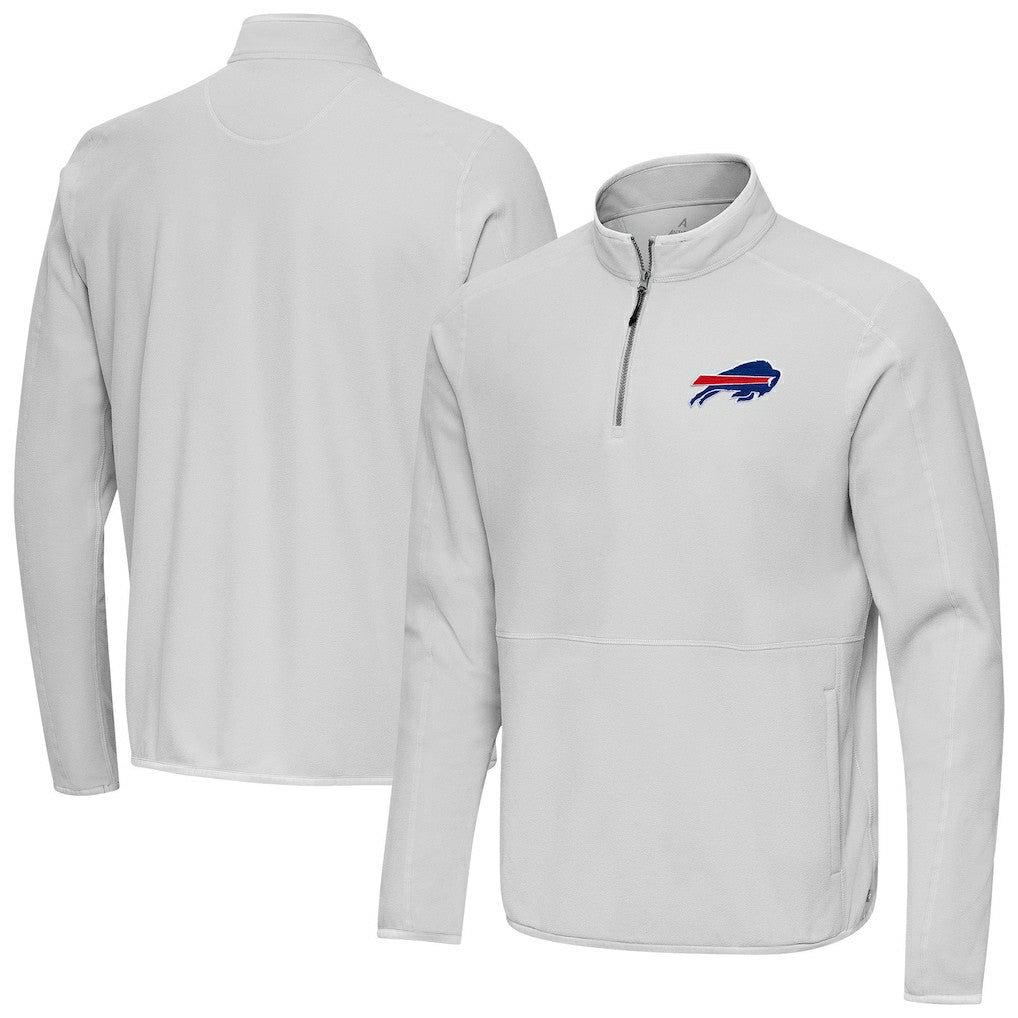 Buffalo Bills Antigua Step Up Quarter-Zip Pullover Gray - NFL