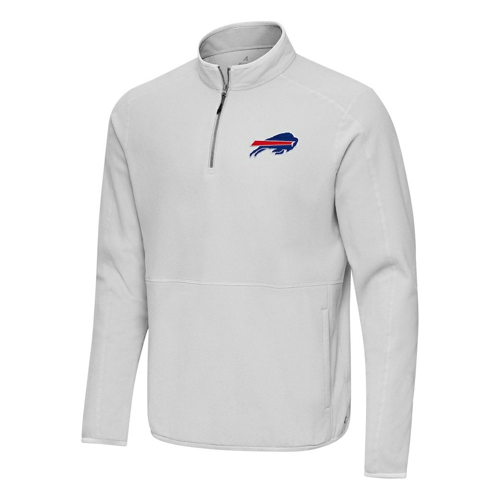 Buffalo Bills Antigua Step Up Quarter-Zip Pullover Gray - NFL