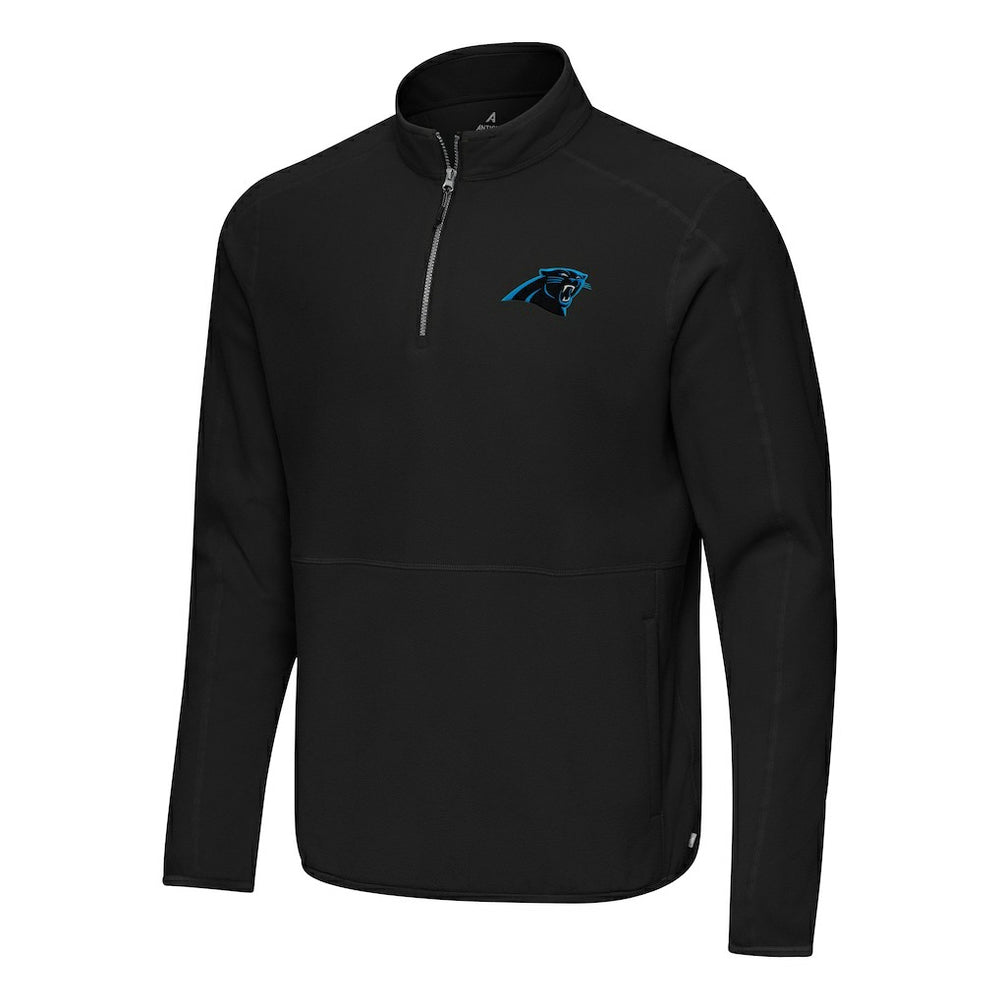 Carolina Panthers Antigua Step Up Quarter-Zip Pullover Black - NFL