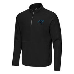 Carolina Panthers Antigua Step Up Quarter-Zip Pullover Black - NFL