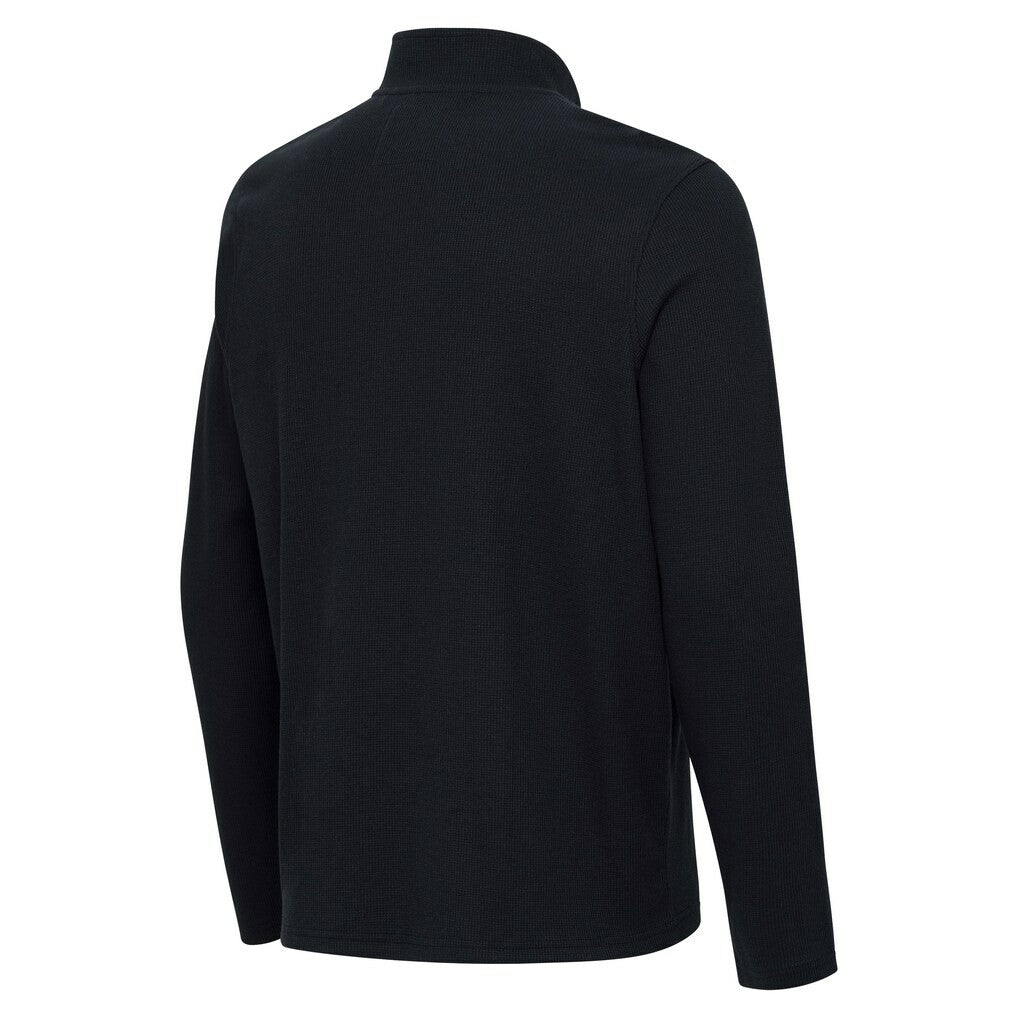 Jacksonville Jaguars Antigua Sync Tri-Blend Quarter-Zip Pullover Heather Black - NFL