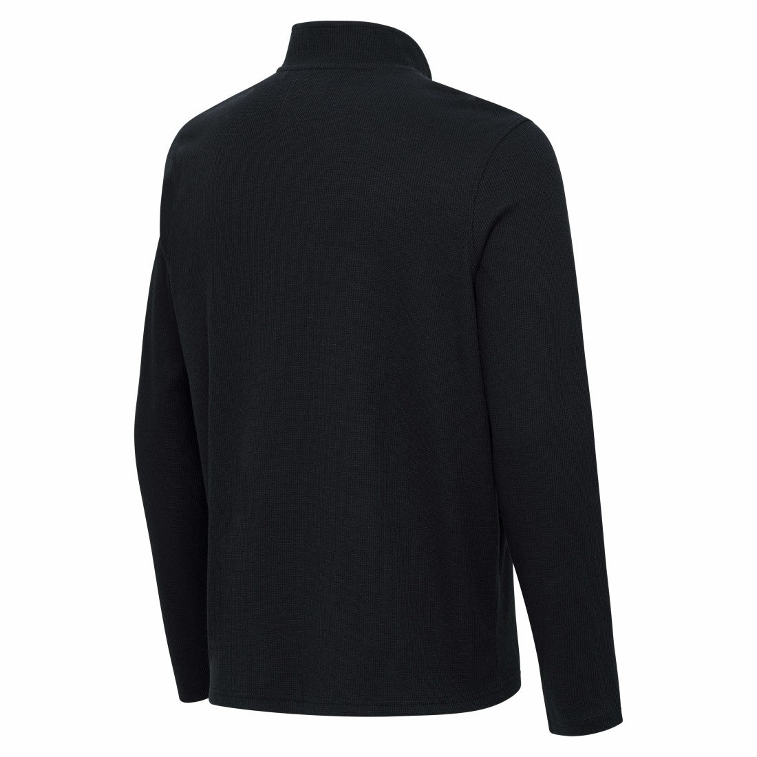 Tampa Bay Buccaneers Antigua Sync Tri-Blend Quarter-Zip Pullover Heather Black - NFL