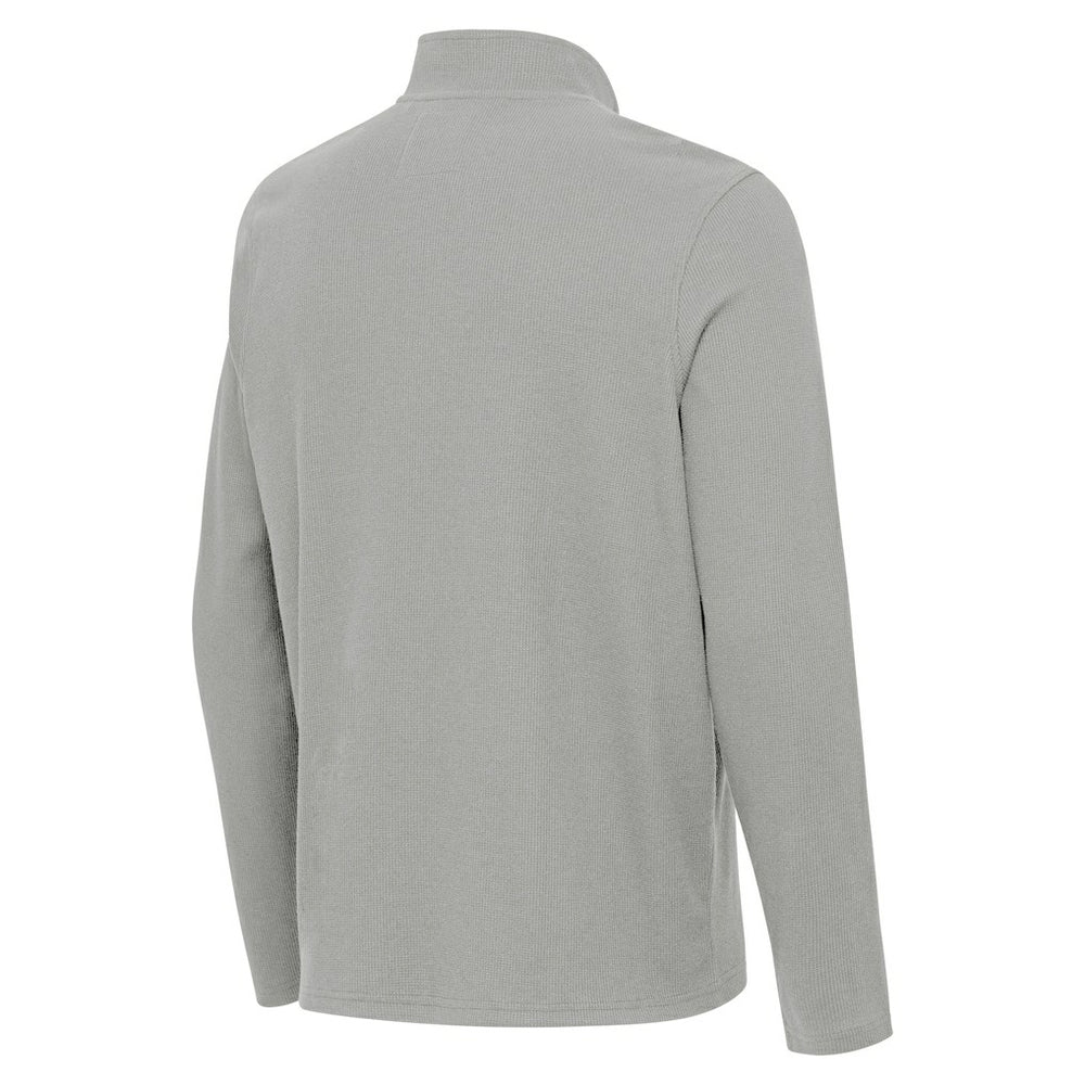 Miami Dolphins Antigua Sync Tri-Blend Quarter-Zip Pullover Heather Gray - NFL