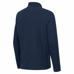 Denver Broncos Antigua Sync Tri-Blend Quarter-Zip Pullover Heather Navy - NFL