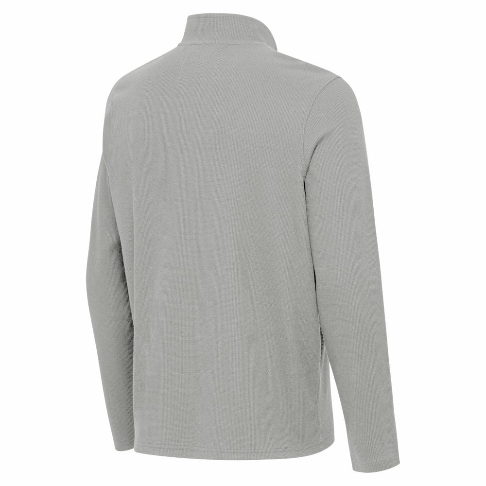 Detroit Lions Antigua Sync Tri-Blend Quarter-Zip Pullover Heather Gray - NFL