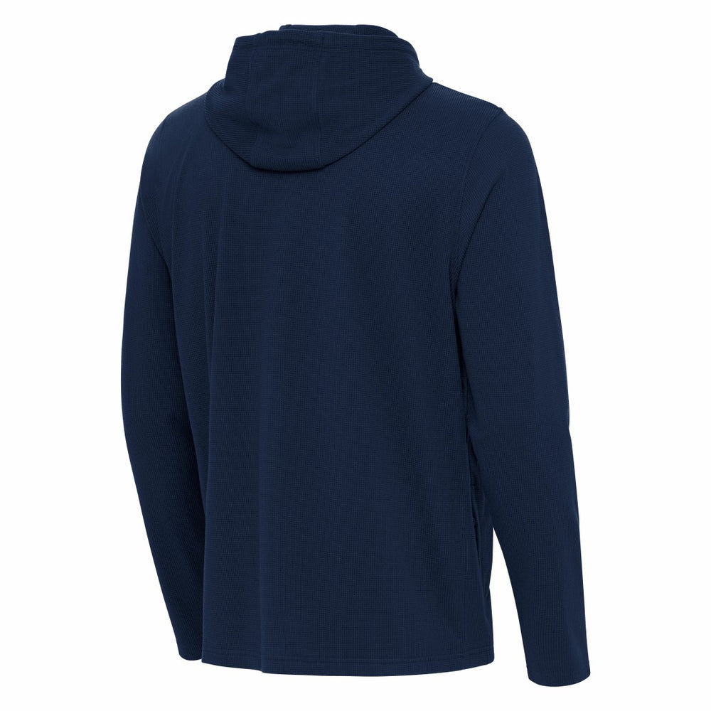 Houston Texans Antigua Connected Quarter-Zip Pullover Hoodie Navy - NFL
