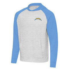 Los Angeles Chargers Antigua Urgent Pullover Hoodie Powder Blue/Gray - NFL