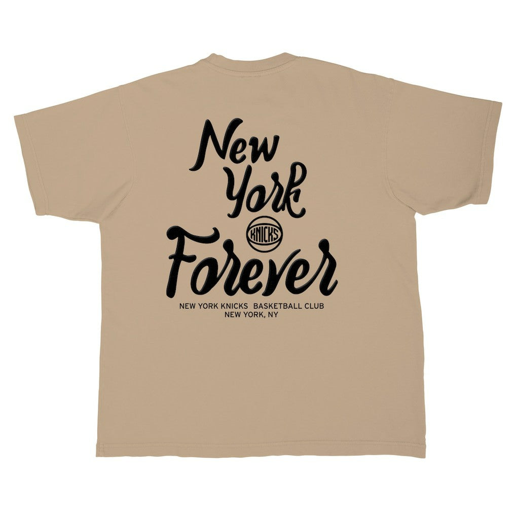 NBA - New York Knicks Stadium Essentials Oversized Forever T-Shirt - Tan