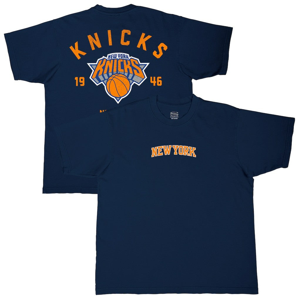 NBA - New York Knicks Stadium Essentials Get Back Heavyweight Urban T-Shirt - Navy