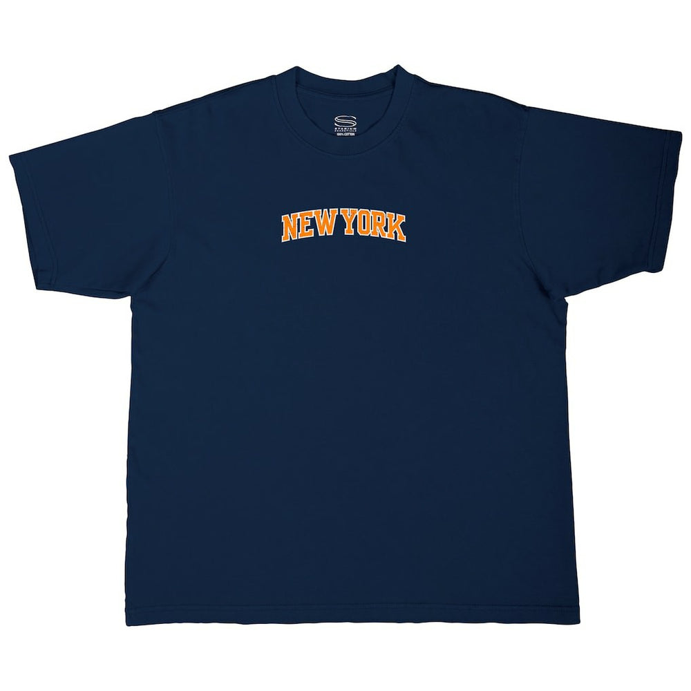 NBA - New York Knicks Stadium Essentials Get Back Heavyweight Urban T-Shirt - Navy