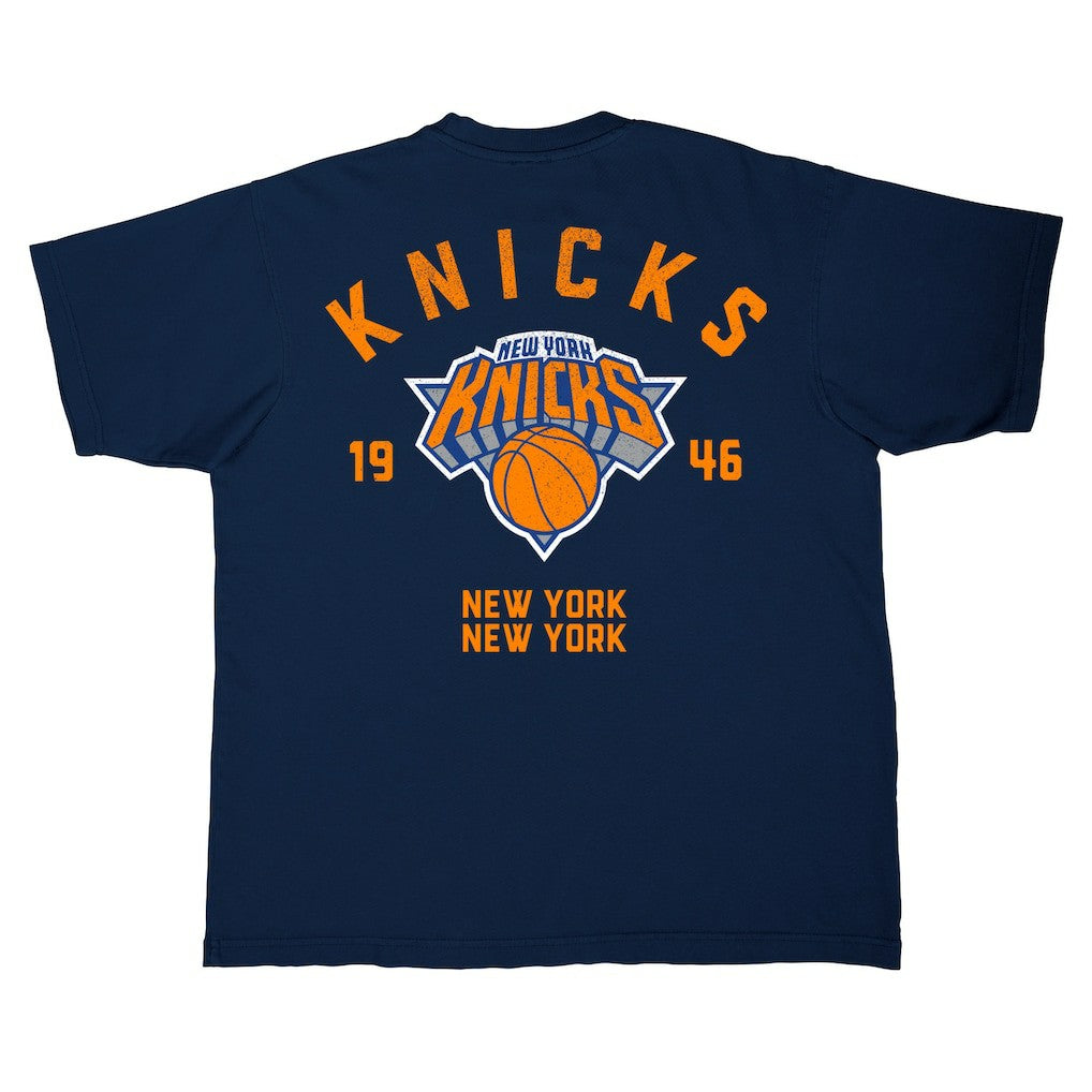 NBA - New York Knicks Stadium Essentials Get Back Heavyweight Urban T-Shirt - Navy