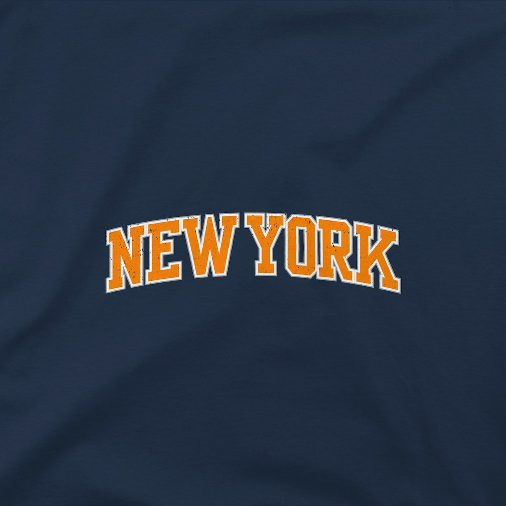 NBA - New York Knicks Stadium Essentials Get Back Heavyweight Urban T-Shirt - Navy