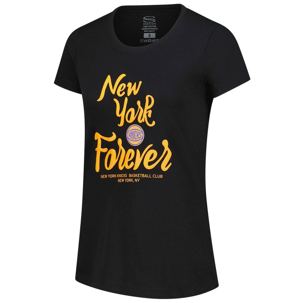 NBA - New York Knicks Stadium Essentials Women's Forever NYC T-Shirt - Black