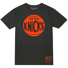 Mitchell & Ness - New York Knicks Unisex Hardwood Classics MVP Logo T-Shirt - Heather Charcoal