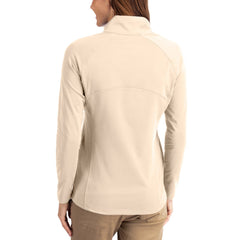 Houston Texans Cutter & Buck Women's Adapt Eco Knit Stretch Recycled Raglan Half-Zip Pullover Tan - NFL
