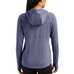 New England Patriots Cutter & Buck Women's Primary Logo Adapt Knit Recycled Raglan Pullover Hoodie Heather Navy - NFL