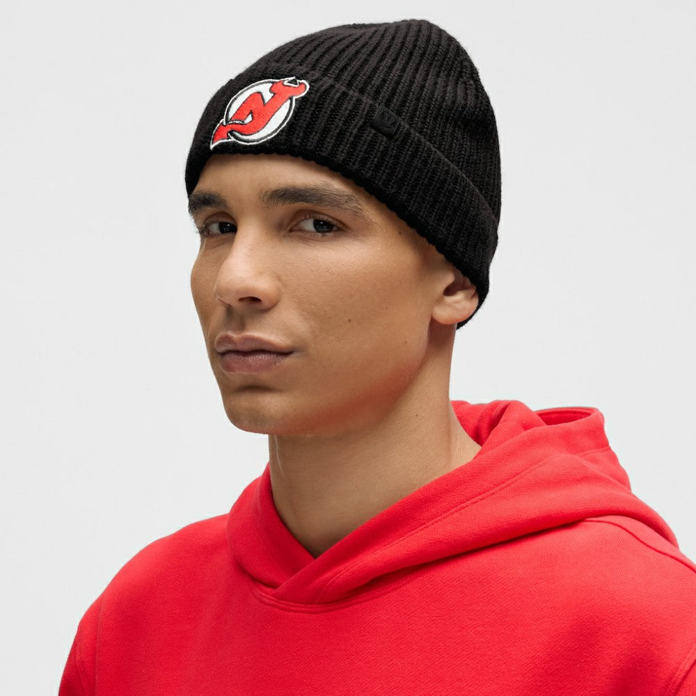 New Jersey Devils - lululemon Unisex Close-Fit Wool-Blend Ribbed Beanie Black