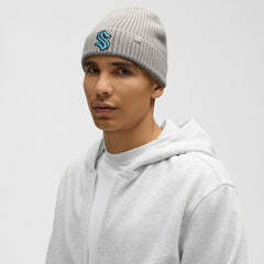 Seattle Kraken lululemon Unisex Close-Fit Wool-Blend Ribbed Beanie Heathered Gull Grey