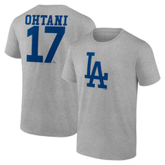 Shohei Ohtani Los Angeles Dodgers Player Name & Number T-Shirt Online