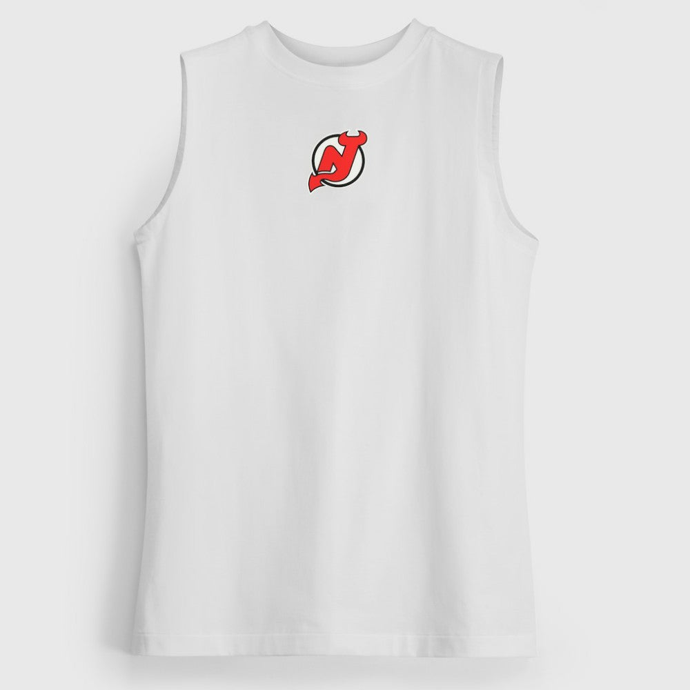 New Jersey Devils - lululemon Women's All Yours Organic Cotton Tank Top White