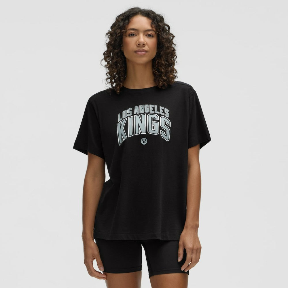 Los Angeles Kings - lululemon Women's All Yours Organic Cotton T-Shirt Black