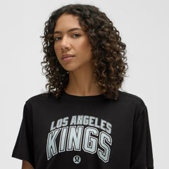 Los Angeles Kings - lululemon Women's All Yours Organic Cotton T-Shirt Black