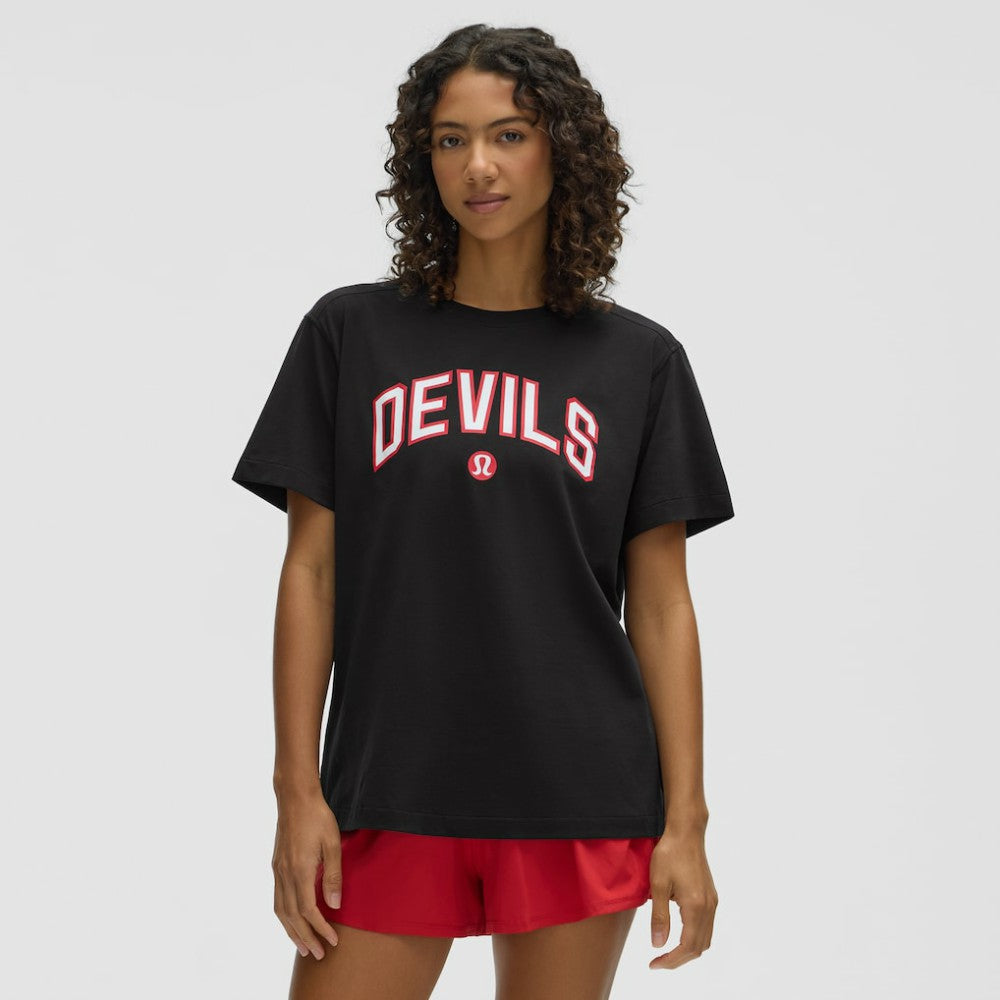 New Jersey Devils - lululemon Women's All Yours Organic Cotton T-Shirt Black